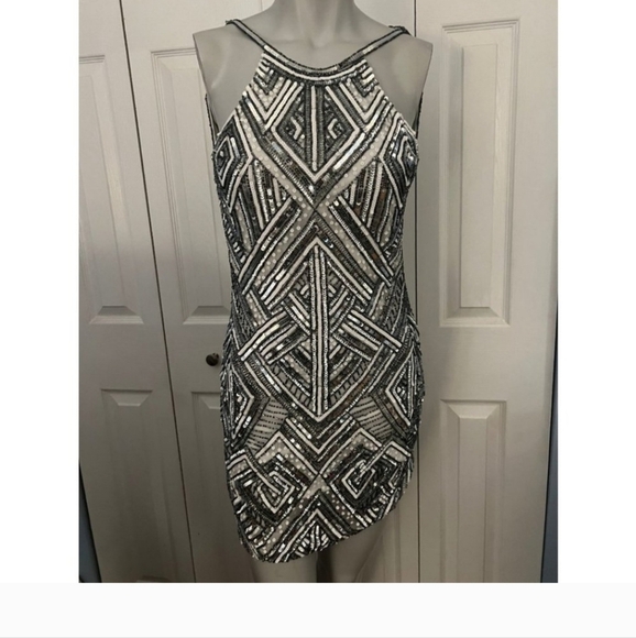 Parker Sequined Halter Top Mini Dress - Picture 9 of 15